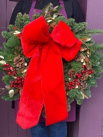 Red Door Wreath.